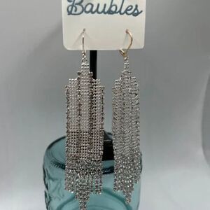 Baubles Chandelier Austrian Crystal Silver Earrings